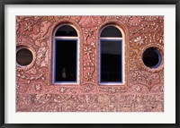 Framed Inlaid Shells Adorn Restaurant Walls, Morocco