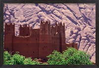 Framed Kasbah and Unique Rock Formation, Morocco