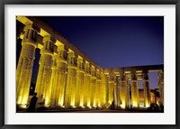 Framed Lotus Columns, Sun Court of Amenhotep III, Luxor, Egypt