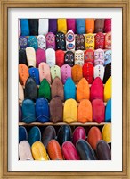 Framed Leather slippers, Medina Fes, Middle Atlas, Morocco