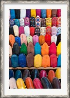 Framed Leather slippers, Medina Fes, Middle Atlas, Morocco