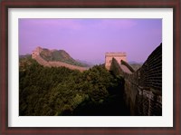 Framed Morning View of The Great Wall of China, Beijing, China