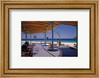 Framed Hotel Coral Hilton Restaurant on the Red Sea, Egypt