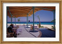 Framed Hotel Coral Hilton Restaurant on the Red Sea, Egypt