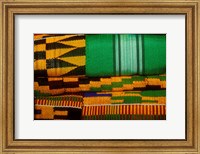 Framed Kente Cloth, Artist Alliance Gallery, Accra, Ghana