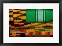 Framed Kente Cloth, Artist Alliance Gallery, Accra, Ghana