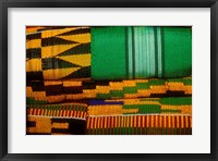Framed Kente Cloth, Artist Alliance Gallery, Accra, Ghana