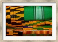 Framed Kente Cloth, Artist Alliance Gallery, Accra, Ghana