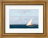 Framed Men sailing on the sea of Zanj, Ihla das Rolas, Mozambique