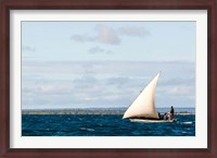 Framed Men sailing on the sea of Zanj, Ihla das Rolas, Mozambique