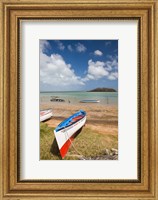 Framed Mauritius, Rodrigues Island, fishing boats