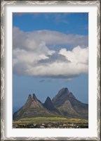 Framed Mauritius, Curepipe, Mountains from Trou aux Cerfs