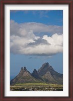 Framed Mauritius, Curepipe, Mountains from Trou aux Cerfs