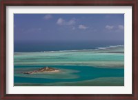 Framed Mauritius, Rodrigues Island, Lagoon and Ile Hermitage