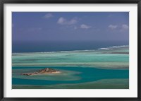 Framed Mauritius, Rodrigues Island, Lagoon and Ile Hermitage
