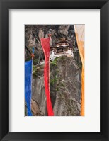 Framed Prayer Flags, Tiger's Nest, Bhutan