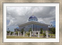 Framed Parliament, legislative assembly building, Bandar Seri Begawan, Brunei, Borneo