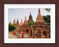 Framed Myanmar (Burma), Bagan (Pagan), Bagan temples