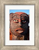 Framed Painted Geometric Mask, Zimbabwe