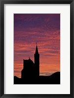 Framed Namibia, Luderitz, Church at sunrise