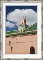 Framed Mosque in Old Marrakech, Ali Ben Youssef, Marrakech, Morocco