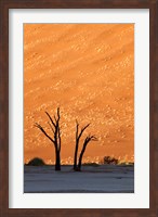 Framed Namibia, Namib-Naukluft, Sossusvlei Desert, Dead Vlei