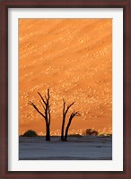 Framed Namibia, Namib-Naukluft, Sossusvlei Desert, Dead Vlei