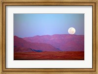 Framed Namibia, Sossusvlei, NamibRand Nature Reserve, Full moon