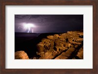 Framed Namibia, Fish River Canyon NP, Storm, Lightning strikes