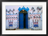 Framed Nubian Village Restaurant Across the Nile from Luxor, Egypt