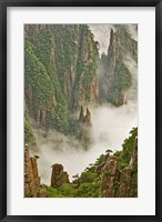 Framed Mt. Huang Shan, China