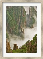 Framed Mt. Huang Shan, China