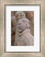 Framed Close up of Qin Terra Cotta Warriors, Xian, China
