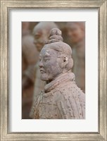 Framed Close up of Qin Terra Cotta Warriors, Xian, China
