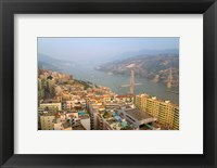 Framed Qutang Gorge From  Daixi Village, Three Gorges, Yangtze River, China