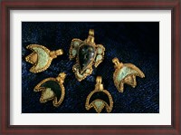 Framed Necklace Adornments, Gold Artifacts From Tillya Tepe Find, Six Tombs of Bactrian Nomads