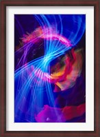 Framed Blue and Pink Neon Lighting with Nightzoom