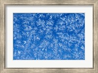 Framed Pattern of Winter Frost on Glass