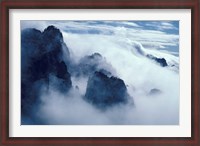 Framed Mountain Peaks in Mist, Mt Huangshan (Yellow Mountain), China