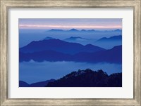 Framed Mt Huangshan (Yellow Mountain) in Mist, China