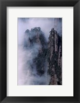 Framed Mt Huangshan in Mist, China