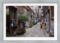Framed Narrow lanes in traditional residence, Shanghai, China