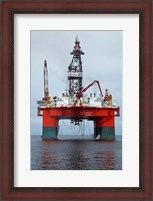 Framed Oil Rig, Walvis Bay, Namibia, Africa.