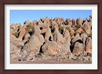 Framed Rafu Lava Flow rock formations, Sanetti Plateau, Bale Mountains, Ethiopia