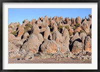 Framed Rafu Lava Flow rock formations, Sanetti Plateau, Bale Mountains, Ethiopia