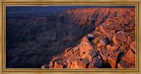 Framed Namibia, Fish River Canyon National Park, canyon walls