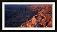 Framed Namibia, Fish River Canyon National Park, canyon walls