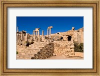 Framed Roman Theater, Ancient Architecture, Dougga, Tunisia
