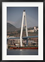 Framed River port, Badong, Suspension Bridge over Yangzi