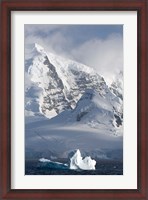 Framed Rugged Mountains Bordering Gerlache Strait, Antarctica
